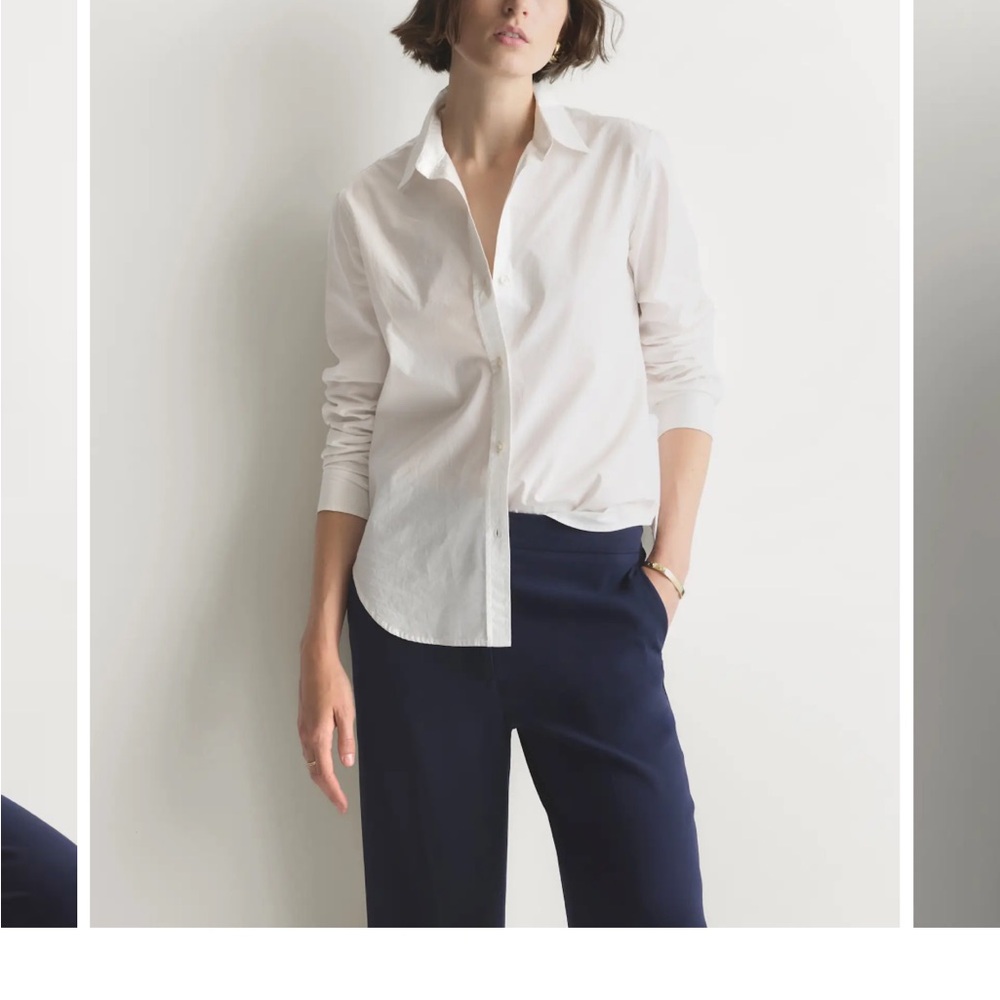 Quince 100% Organic Cotton Poplin Long Sleeve Shirt